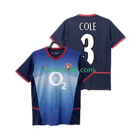 Fotballdrakt Arsenal COLE 3 2004 Retro Bortetrøye 2002 Kortermet